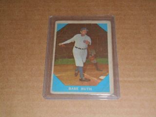 1960 Fleer 3 Babe Ruth Card Yankees Hof Bv$$$