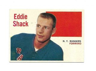 1960 - 61 Topps: 7 Eddie Shack,  Rangers