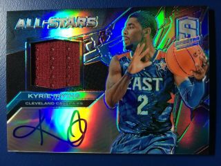 Kyrie Irving 2013 - 14 Panini Spectra As Blue Jersey Auto D 23/25