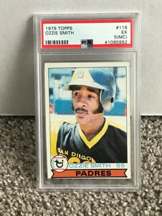 1979 Topps 116 - Ozzie Smith Rc - Psa 5 (mc) - San Diego Padres Rookie