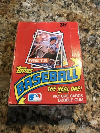 1985 Topps Baseball Wax Box Packs Roger Clemens Kirby Puckett Rookie