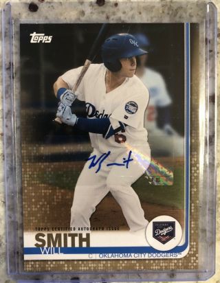 2019 Topps Pro Debut - Will Smith - Gold Parallel Auto 30/50