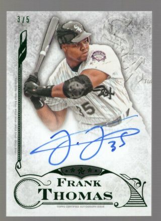Frank Thomas 2015 Topps Five Star Emerald On Card Auto Autograph 3/5 White Sox