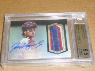 2018 Topps Dynasty Ivan Rodriguez Autograph/auto Jersey Patch /10 Bgs 9.  5