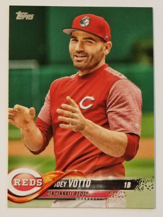 2018 Topps Series 2 Joey Votto Short Print Photo Variation 450 Reds Sp