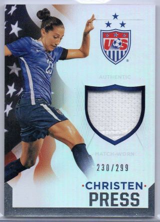 2015 Usa National Soccer Team Christen Press Jersey /299 Us Women 