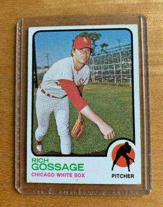 1973 Topps Rich Goose Gossage Rookie Card Rc 174 White Sox Baseball Card