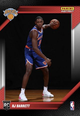 2019 - 20 Panini Instant Rj Barrett First Look 1st Rookie Card Knicks Pre - Order
