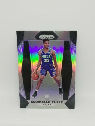 2017 Prizm Markelle Fultz Rookie Rc Silver Parallel Philadelphia Sixers 76ers