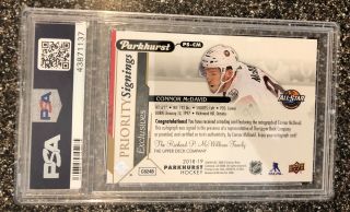2019 U.  D.  Spring Expo Parkhurst Priority Signings Exclusives 1/3 Connor McDavid 2