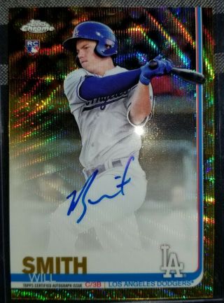 2019 Topps Chrome Rookie Autograph Gold Wave Refractor Auto /50 Ra - Ws Will Smith