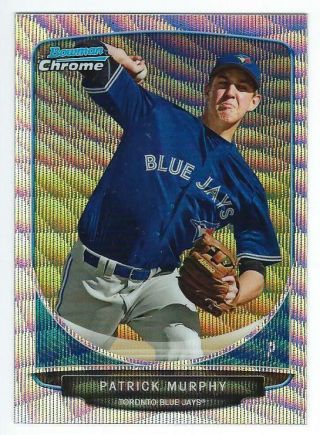 Patrick Murphy 2013 Bowman Chrome Draft Silver Wave Refractor /25 Rookie Rc 47