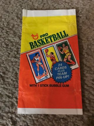 1980 - 81 Topps Basketball Wax Pack Wrapper