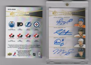 11 - 12 Ud Sp Authentic Sign Of The Times 8 /5 Sheifele Hopkins Couturier Connolly