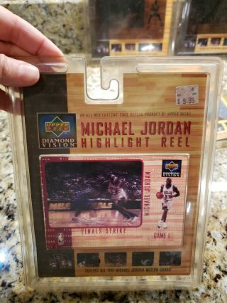 MICHAEL JORDAN - 1997 Upper Deck Diamond Vision - Highlight Reel Full set of 5 3