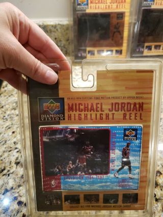 MICHAEL JORDAN - 1997 Upper Deck Diamond Vision - Highlight Reel Full set of 5 4