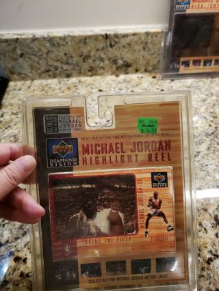 MICHAEL JORDAN - 1997 Upper Deck Diamond Vision - Highlight Reel Full set of 5 5