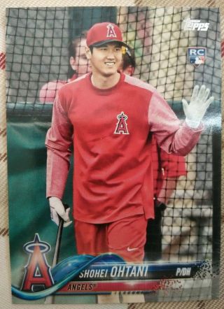 Shohei Ohtani Rc Sp Photo Variation 2018 Topps Series 2 Los Angeles Angels