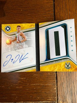2018 - 19 Panini Opulence Donte Divincenzo Rc Auto Letter N Patch Booklet 08/10
