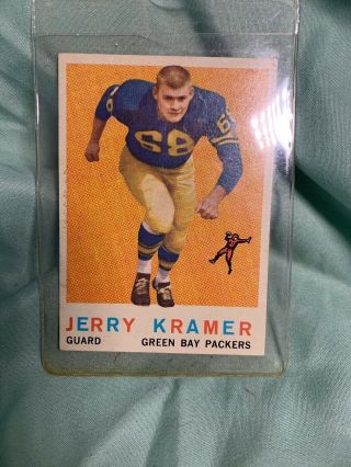 1959 Topps 116 Jerry Kramer Green Bay Packers Football Trading Card