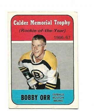 1967 - 6topps 118 Bobby Orr,  Calder Trophy,  Rc,  Vg