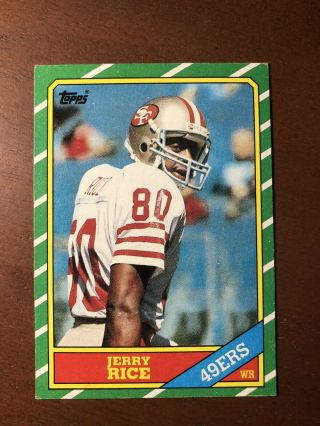 1986 Topps Jerry Rice 161 Rookie San Francisco 49ers Hof Rc Oakland Raiders