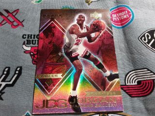 1999 - 00 Black Diamond Michael Jordan Diamond Gallery Dg1 Greatest Athlete Ever