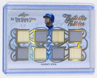Sammy Sosa 1/1 8x Relic 2019 Leaf In The Game Sports Cubs