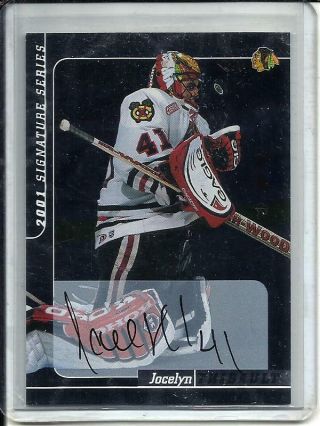 Jocelyn Thibault 00/01 In The Game Signature Series Autograph