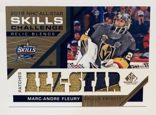 Marc - Andre Fleury 2018 - 19 Sp Game All - Star Relic Blends Patch 14/15 Vegas