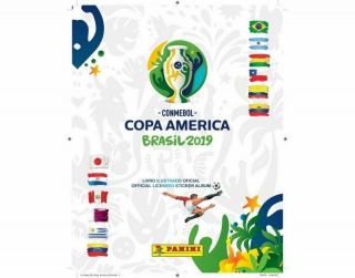 Hardcover Panini Copa America 2019 Empty Album Brazil