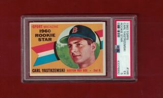 1960 Topps Carl Yastrzemski (boston Red Sox) Psa 5 Rookie Card Rc 148