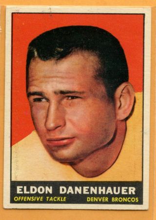 1961 Topps Football 195 Eldon Danenhauer (poor) - - Denver Broncos