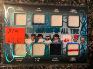 Marichal Seaver Gibson Maddux Ryan 2019 Itg Gr8test Of All Time Jersey 3/9