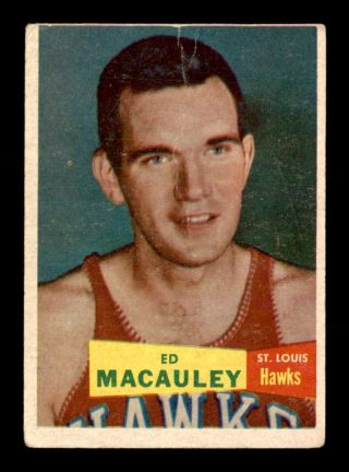 1957 Topps 27 Ed Macauley Rc G/vg X1737653
