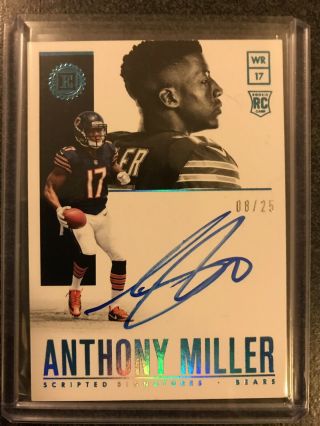 2018 Panini Encased Anthony Miller Scripted Signatures /25 Chicago Bears