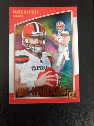 Baker Mayfield 2018 Panini Donruss Rookie Gridiron Kings Rgk - 3 Cleveland Browns