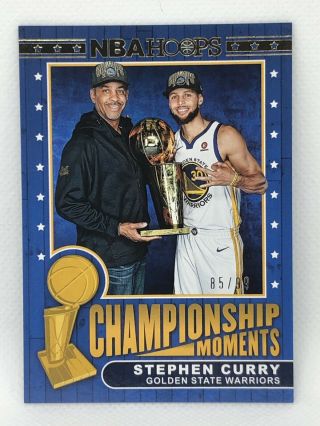Stephen Curry 2018 - 19 Nba Hoops Road To The Finals Championship Moments 100 /99