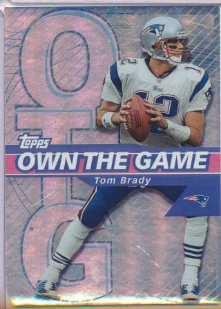 2002 Topps Tom Brady Own The Game Patriots C1512