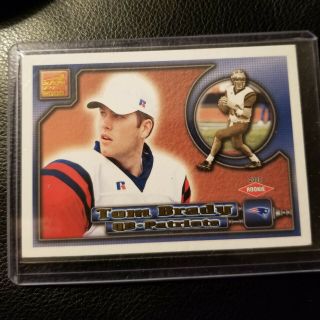 Tom Brady Rc 2000 Pacific Aurora Football Rookie Card 84 England Patriots