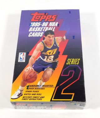 1995 - 96 Topps Basketball Series 2 Retail Box (36 Packs) Garnett
