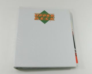 1994 - 95 Upper Deck Basketball 3 - Ring Trading Card Binder W/ Insert Pages