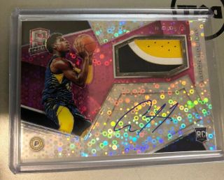 2018 - 19 Panini Spectra Neon Pink Aaron Holiday Auto Patch Rpa D/25 Ssp Sick