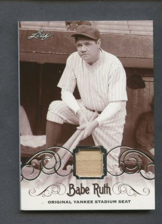 2016 Leaf Babe Ruth Yankees Hof Yankee Stadium Seat Relic