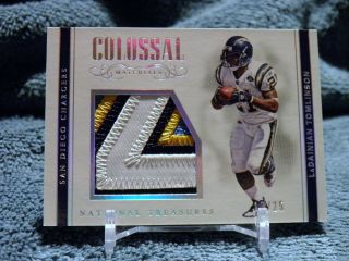 2017 National Treasures Ladainian Tomlinson Colossal Materials Prime Patch 13/25
