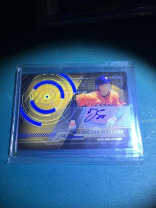 1/1 George Springer Topps Certified Issue Autograph That’s Right The Only One