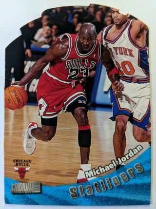 1998 - 99 Stadium Club Statliners S2 Michael Jordan,  Die - Cut Insert