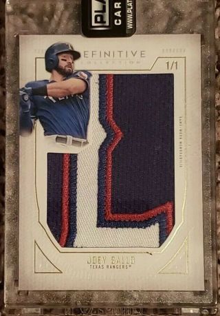 2019 Topps Definitive Letter Patch Joey Gallo 1/1 L One Of One Sp