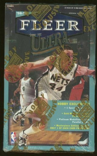 1998 - 99 Factory Fleer Ultra Basketball Hobby Jordan Platinum Medallion
