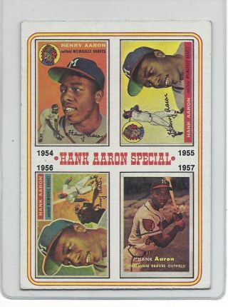 All 5 1974 Topps Baseball Hank Aaron Specials (2,  3,  4,  5,  6) EX 2